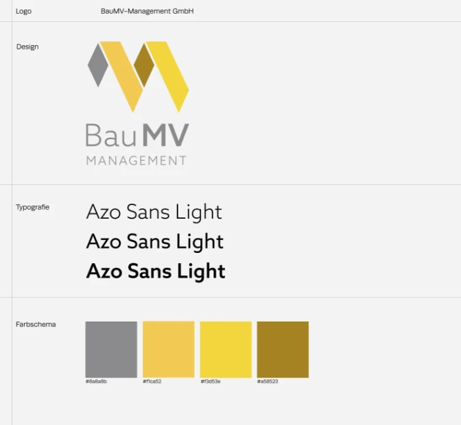 BauMV Logo & Farben