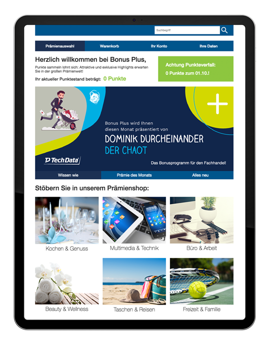  Bonus Plus Kampagne Mockup iPad 2